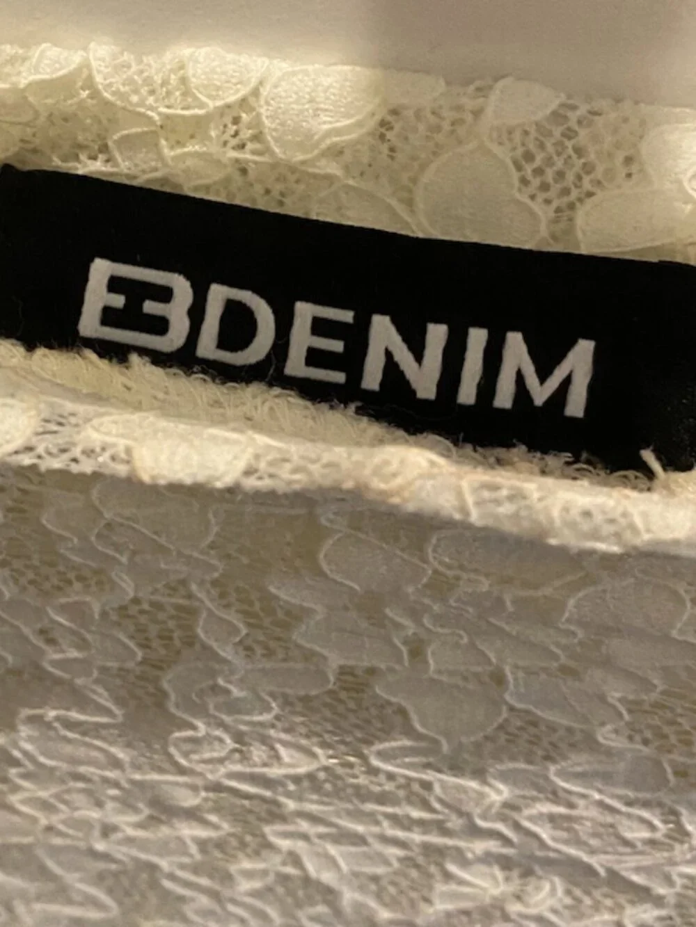 REVOLVE / EB DENIM LACE SHEER TSHIRT - Picture 2 of 3